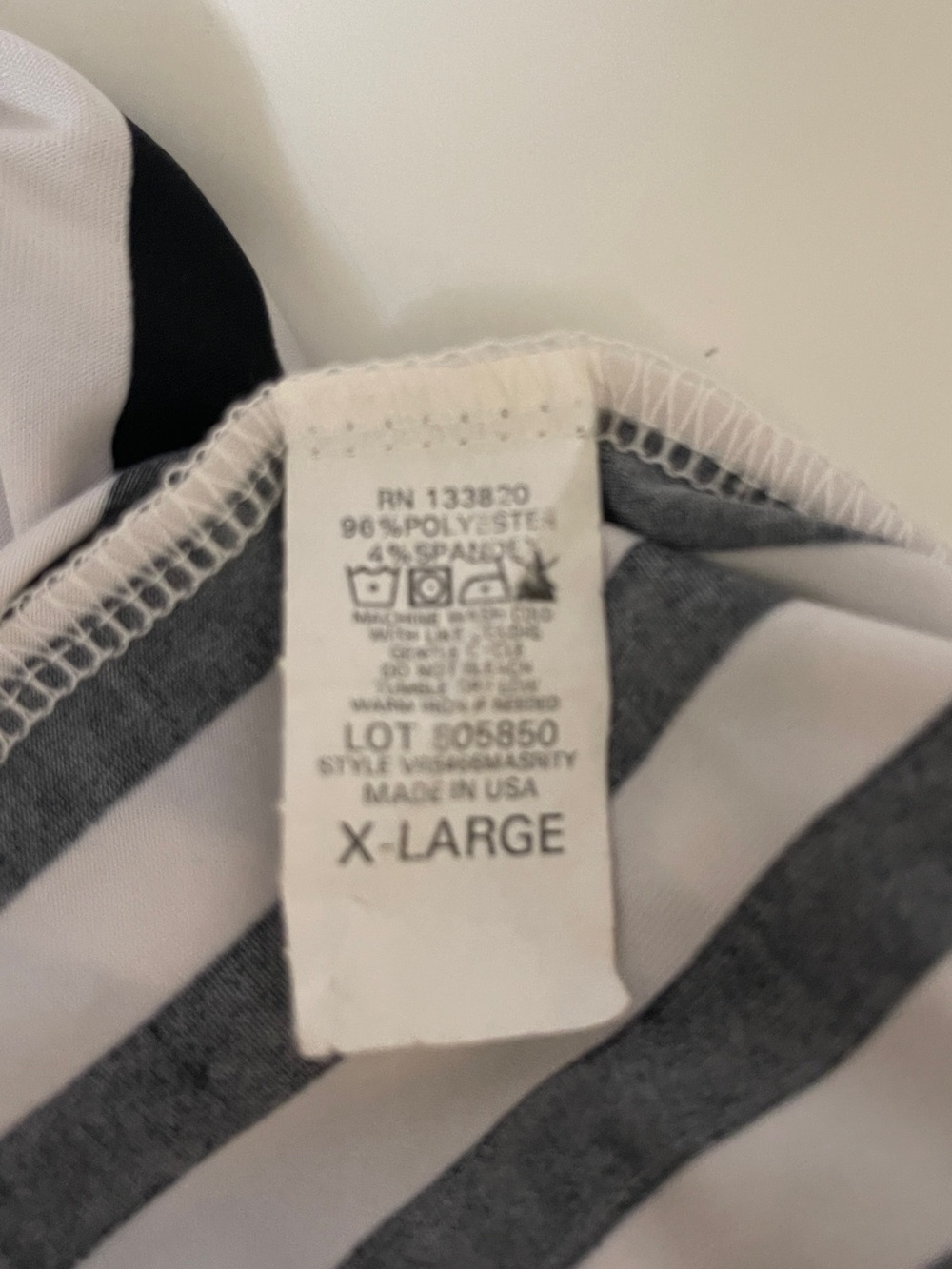 Drama Gold Women's XL Black White Striped Wide Leg Pull-On Palazzo Pants USA - Picture 6 of 7